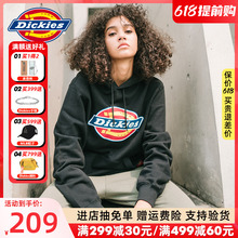 dickies连帽卫衣情侣印花男春夏迪克斯潮牌ins女全棉帽衫 休闲外套