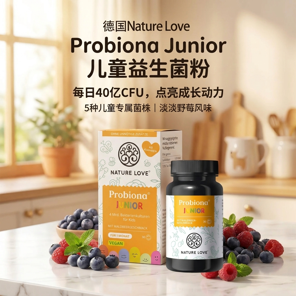 德国代购Nature Love婴幼儿益生菌粉4岁+儿童双歧杆菌嗜酸乳杆菌