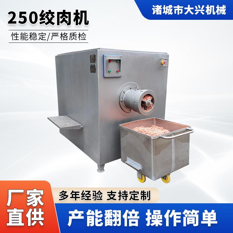 不锈钢250型冻肉绞肉机商用鲜肉肉糜绞肉机大型猪肉牛肉碎肉机