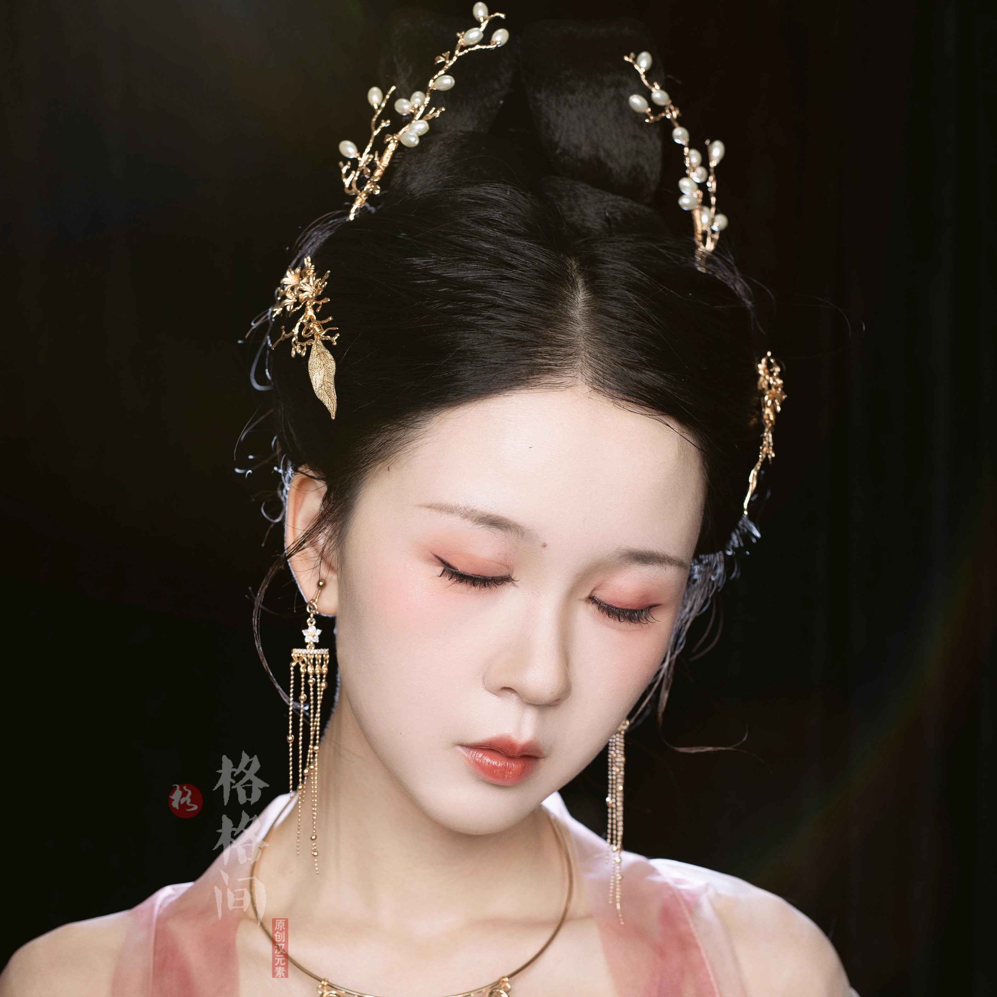 格格间汉服发簪配饰可凹造型