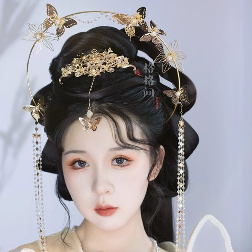 异域风流苏华丽圣母冠格格间发冠