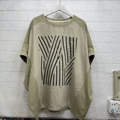 减龄圆领2025夏季新款韩式文艺