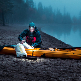 超轻头灯户外跑步运动越野露营防水徒步登山 3加强版 SILVA Scout