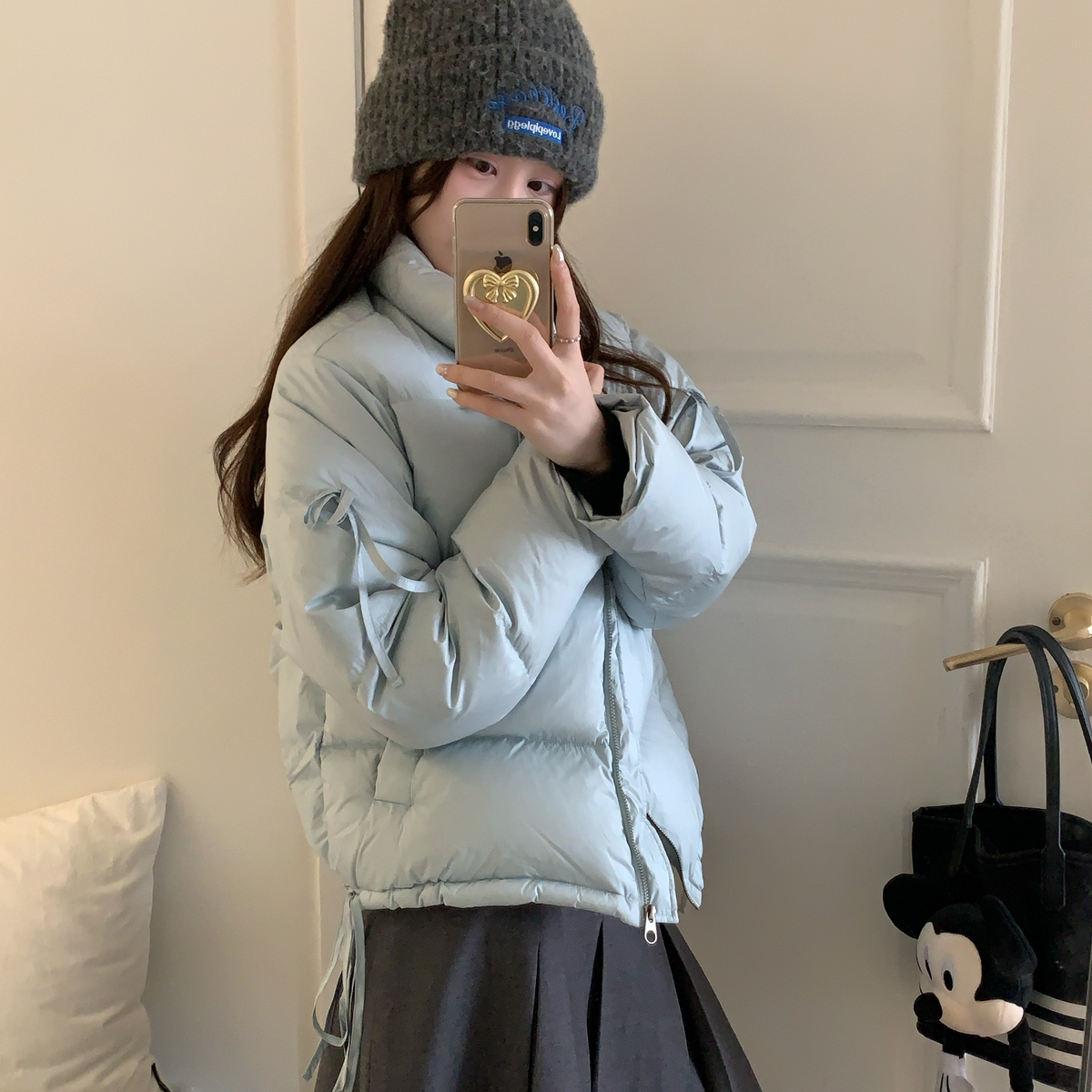 OMELET蛋卷-带超保暖面包短保暖羽绒服外套(充绒量163克)HWW24612