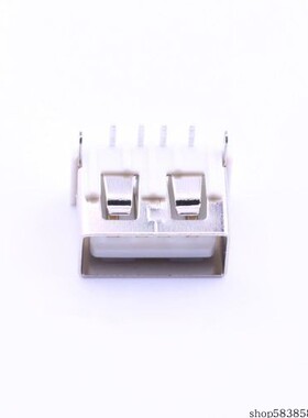 912-111A1011D10100 母座 弯插 前两脚有边方弹铁壳PBT白胶6.2DIP