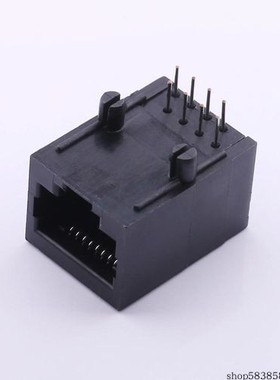 DS1128-05-S8B8P  RJ45 不带LED 8p8c,全金,黑色,无屏蔽,无弹片