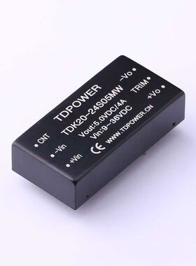 TDK20-24S05MW   Vin=9V~36V Vout=5.05V 4A  价格以咨询为准