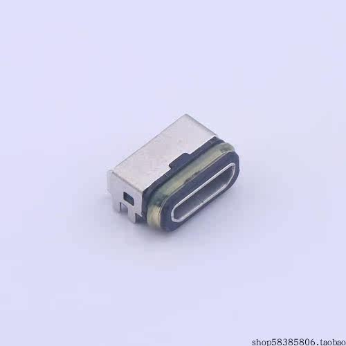 920-A64A2021S101A1   Micro-B 母座 卧贴 防水L6.1端子SMT黑胶