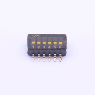 DSHP06TJGER 6位 1.27mm脚距内弯脚 拨码开关 价格以咨询为准