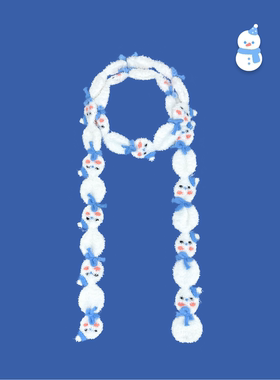 秋冬雪人可爱男女保暖氛围感百搭