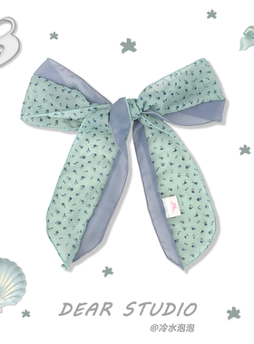 抹茶之森薄荷绿色丝巾女春夏薄款氛围感韩系高级感细长条配饰领巾