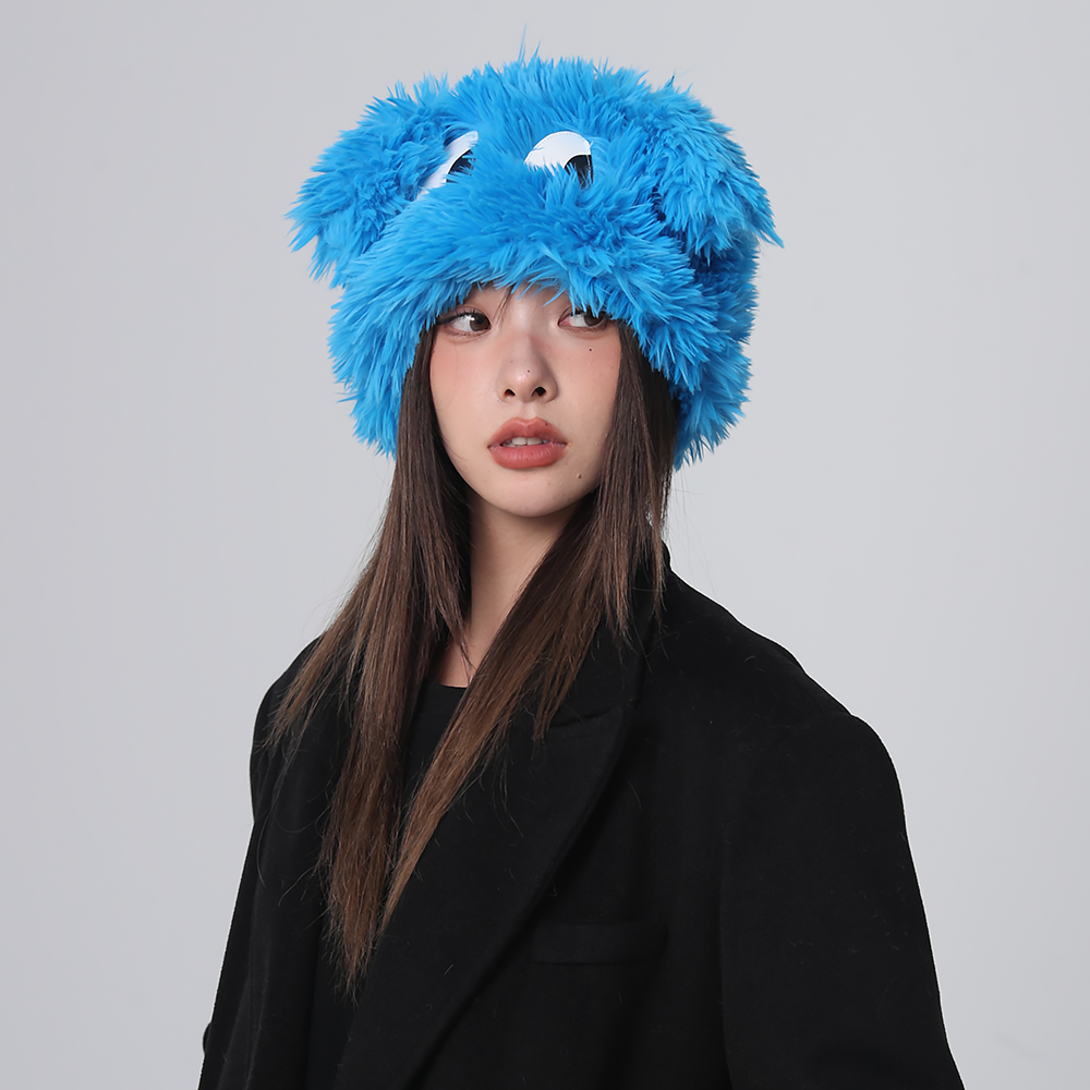 毛线帽可爱女秋冬保暖百搭雷锋帽