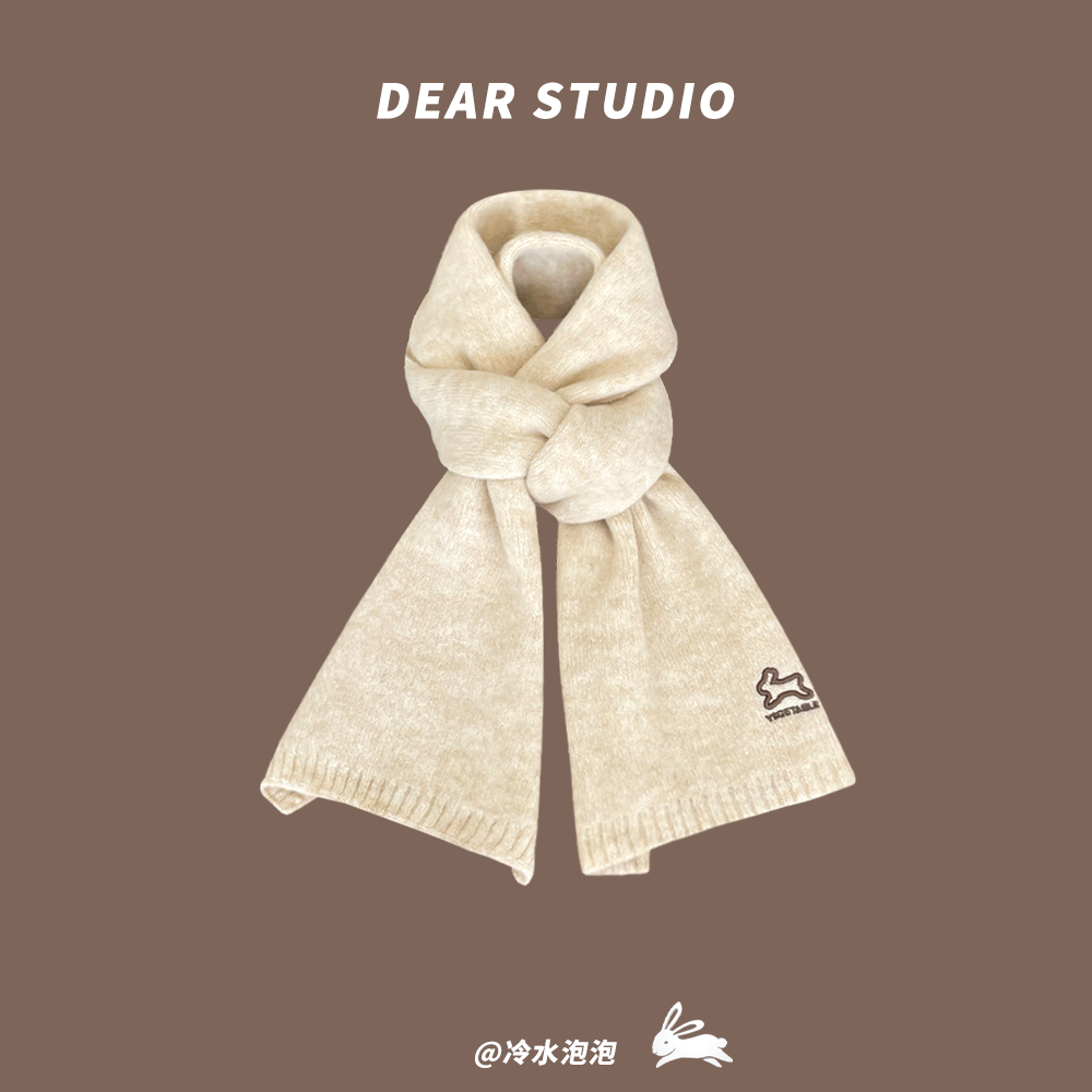 秋冬兔子刺绣日系可爱男女情侣