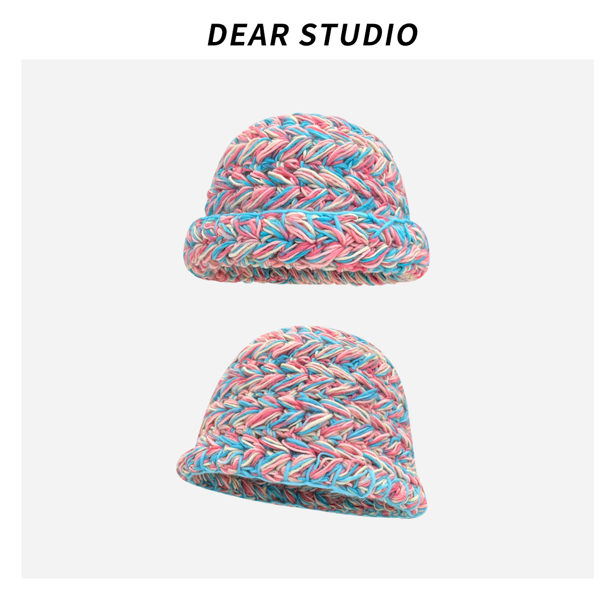 iu知恩针织渔夫帽秋冬季百搭护耳