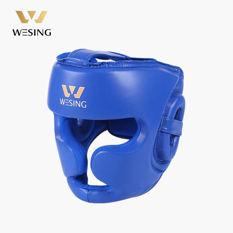 九日山拳击头盔少儿童搏击散打猴脸全封闭防护成人男女面罩护头套