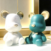 创意卡通暴力熊存钱罐酒柜摆件储蓄罐客厅装 饰品摆件儿童生日礼物