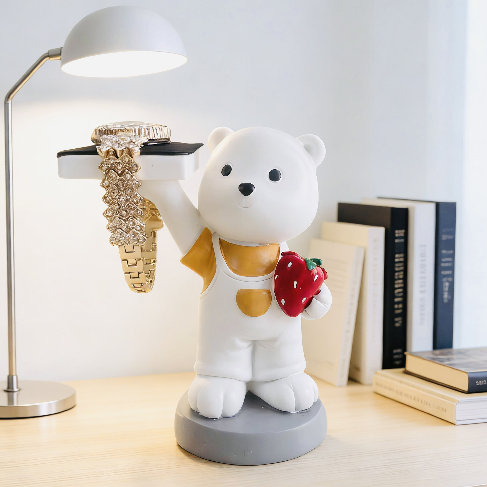 创意暴力熊手表托桌面摆件可爱卡通动物手表支架展示架装饰品礼物,家居饰品,桌面摆件,淘宝优惠券,粉丝福利购,淘宝优惠卷