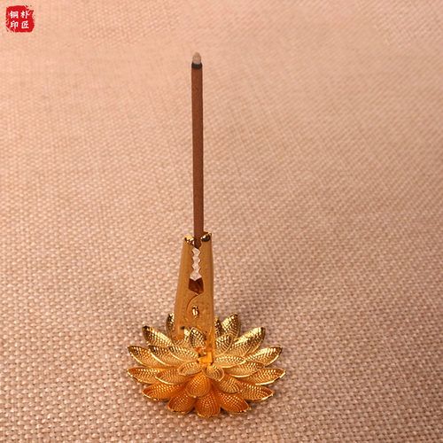 用品香夹托线合金创意莲花
