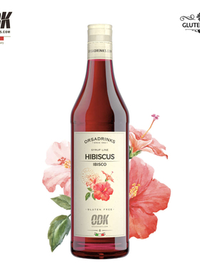 ODK意大利进口 木槿花风味糖浆750ml/1kg调酒调咖啡商用鸡尾酒