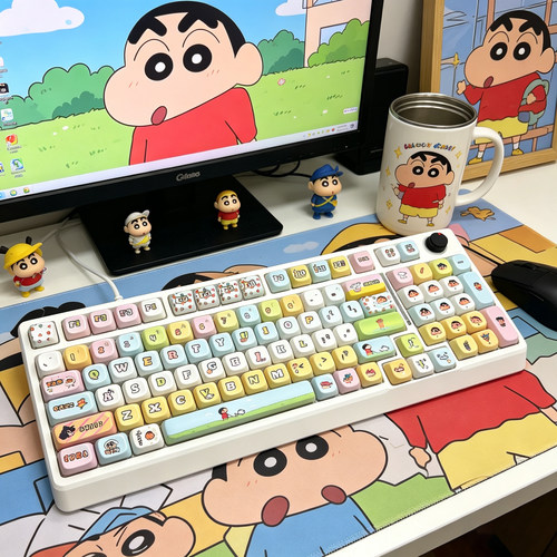 F98机械键盘有线女生办公