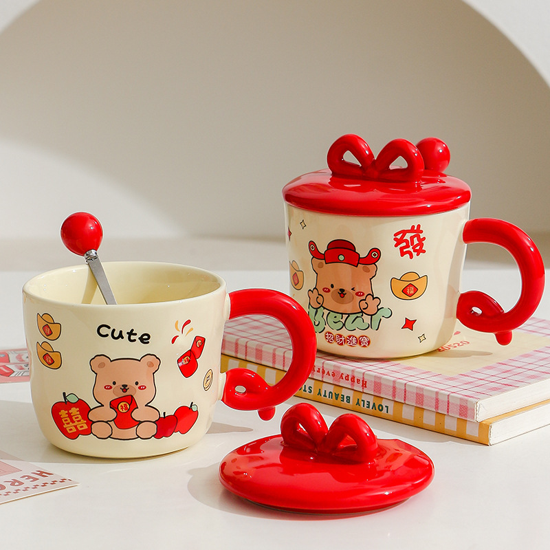 创意个性陶瓷马克杯卡通可爱