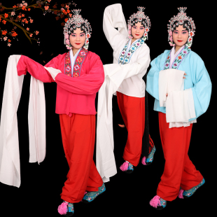 戏曲青衣京剧练习古典舞服装 衣 戏服越剧花旦上衣中国风练功水袖