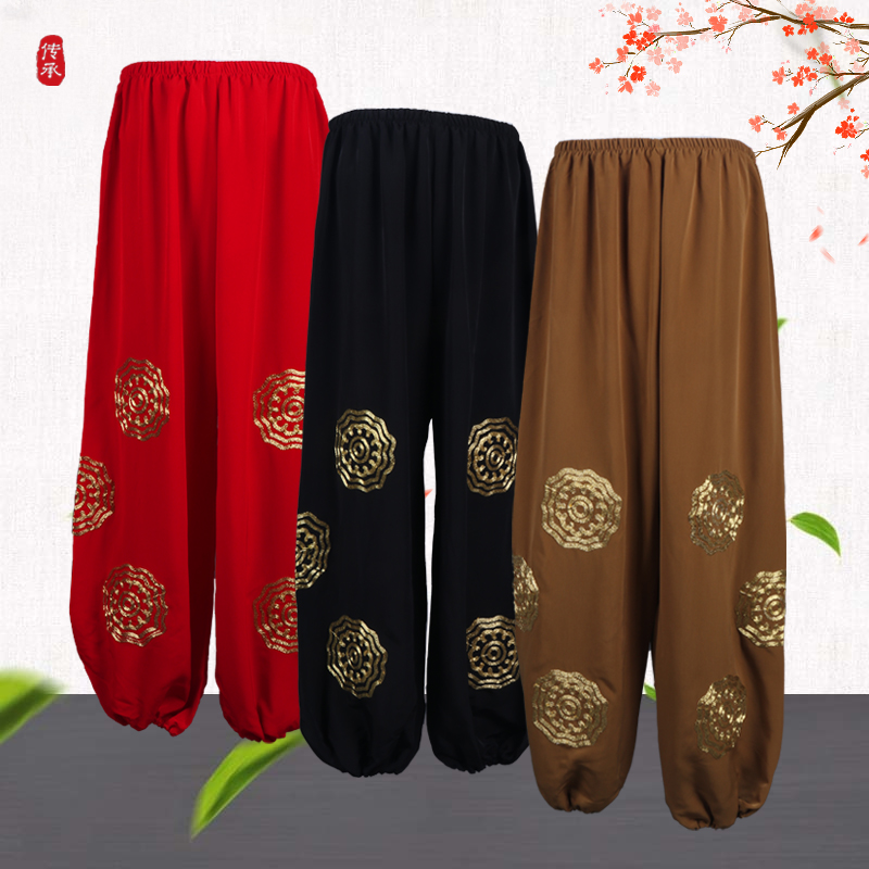 戏曲越剧白色打底灯笼裤古装