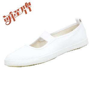 女童学生鞋 软底舞蹈鞋 白色护士鞋 帆布鞋 萌星芭蕾舞鞋 工作鞋 小白鞋