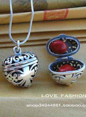 随身香囊球可以打开放精油吊坠