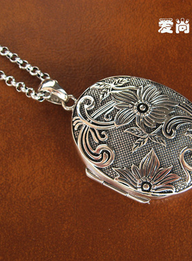 纯银相片盒嘎乌盒大号