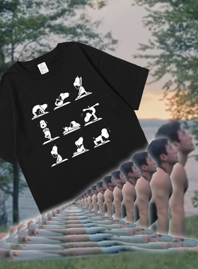 巅峰对决Shane同款短袖T恤史努hr比格纯棉瑜伽heatedrivalry周边