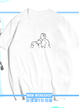 Call me by your name 请以你的名字呼唤我简笔画电影周边T恤短袖