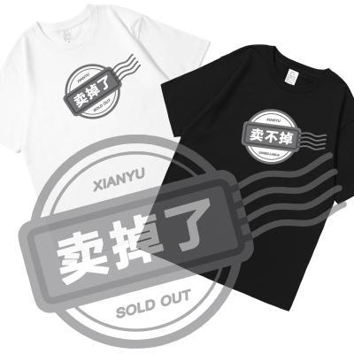 闲鱼卖掉了不掉贴纸学生衣服T恤