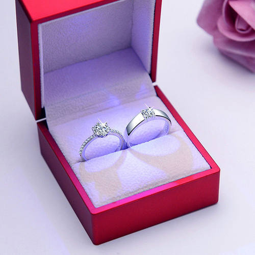 仿真钻戒情侣对戒求婚结婚用