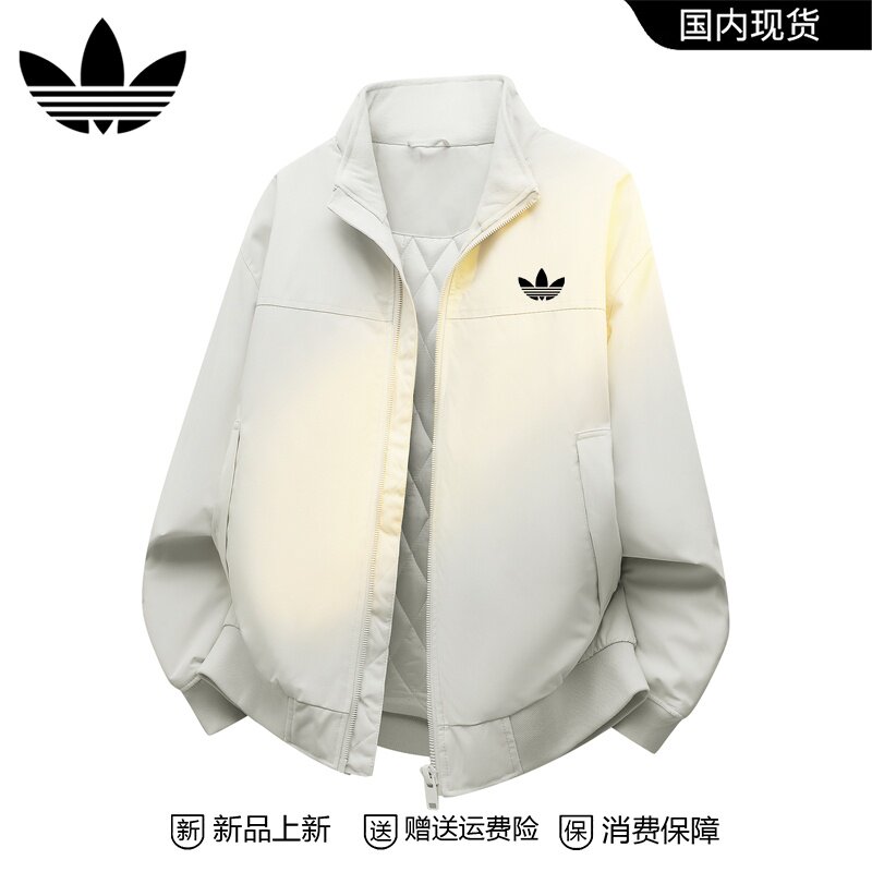 秋冬情侣加绒夹克立领加厚外套