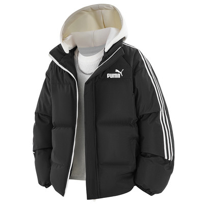 男士连帽加厚保暖羽绒棉服