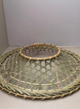 竹编帽子竹编镂空斗笠古装大侠竹帽舞蹈表演道具装饰品