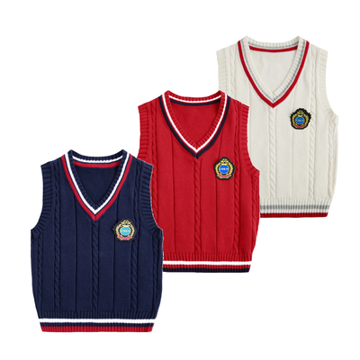 男童马甲春秋儿童毛线毛衣马甲
