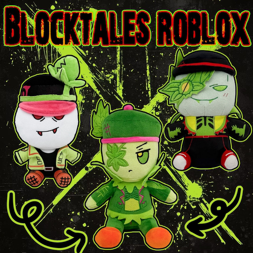 跨境新品Broblox方块故事Blocktales公仔破坏者griefer毛绒玩具