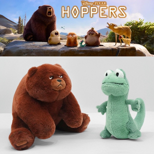 Ellen Bear毛绒玩具棕熊公仔儿童礼物 河狸变身计划Hoppers 新款