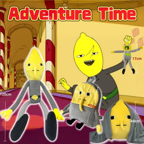 跨境新品Adventure Time探险活宝长腿柠檬公爵公仔毛绒玩偶礼物