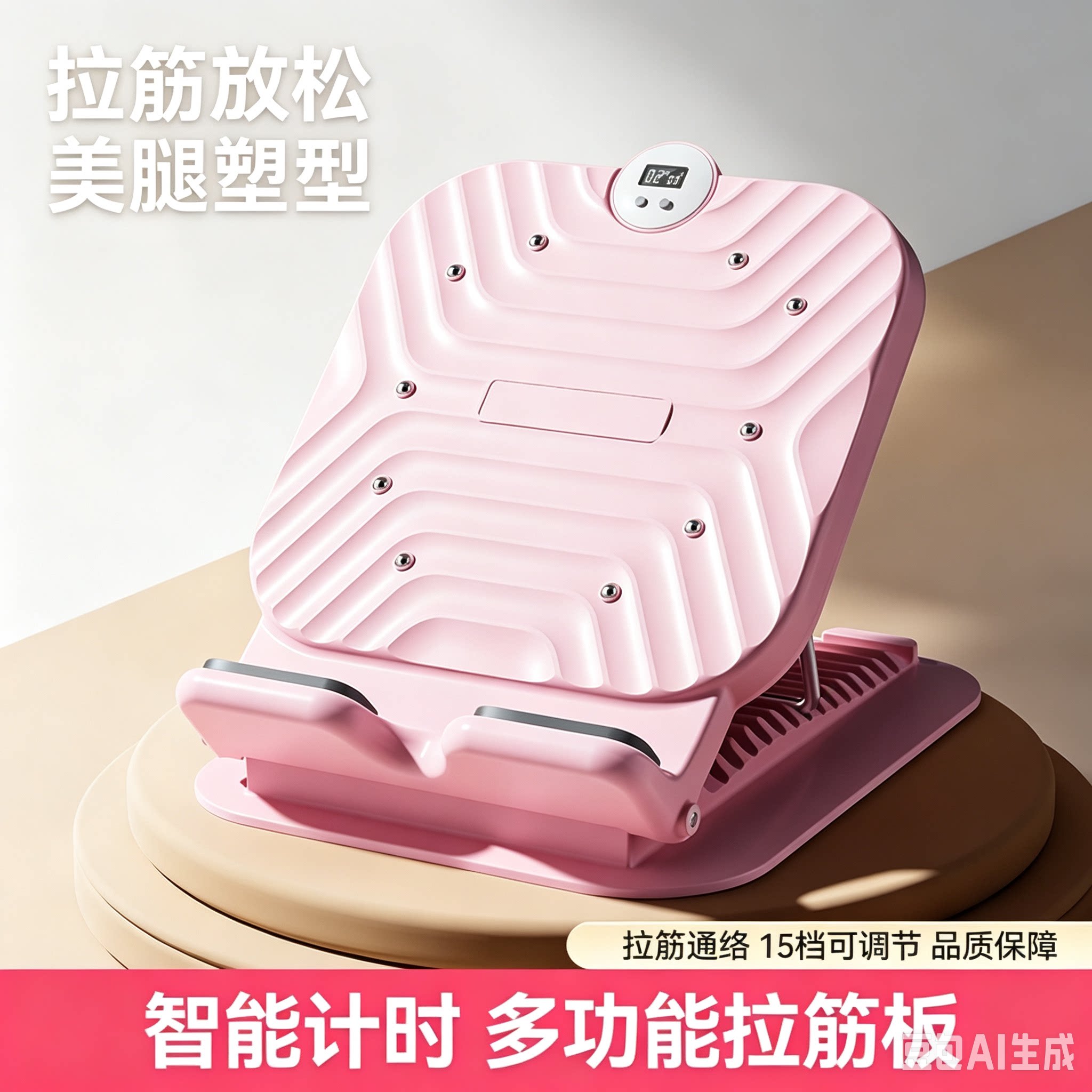 拉筋板瘦腿拉伸器多档可调家用