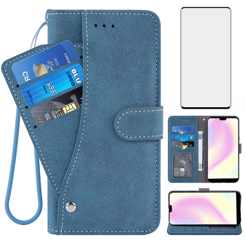 适用三星S10Plus手机壳S9翻盖支架S7edge送膜S6Active男女款皮套