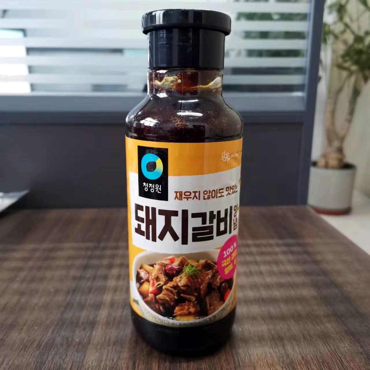 韩国烤肉酱料进口烧烤酱 清静园猪排酱500g 韩式烧烤腌肉烤猪排料