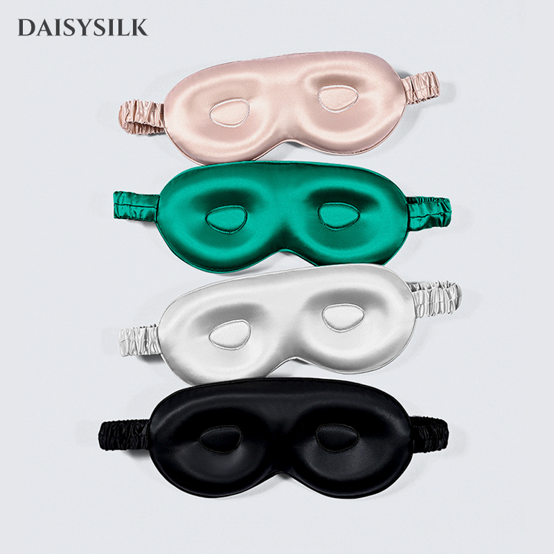 3D立体真丝眼罩睡眠遮光100%桑蚕丝亲肤舒适男女睡觉不压眼护眼罩