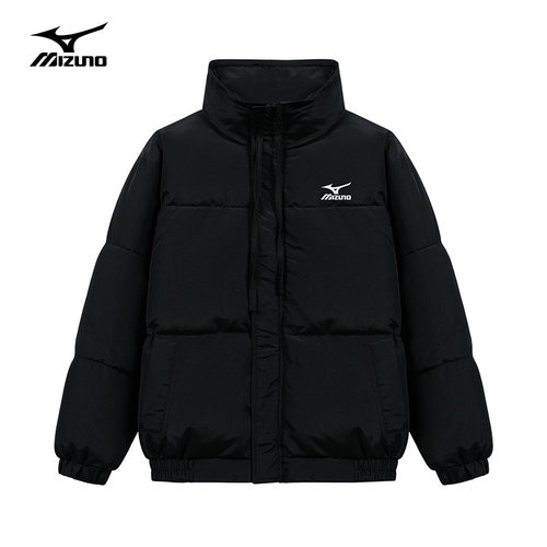 Mizuno/美津浓潮牌短款棉衣男女冬季户外休闲棉服情侣面包服外套