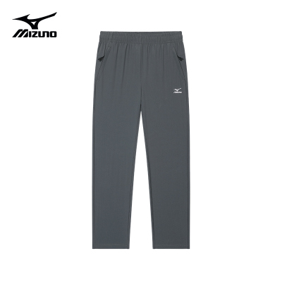 Mizuno/美津浓刺绣款夏季薄款冰丝速干裤男女士户外登山直筒长裤