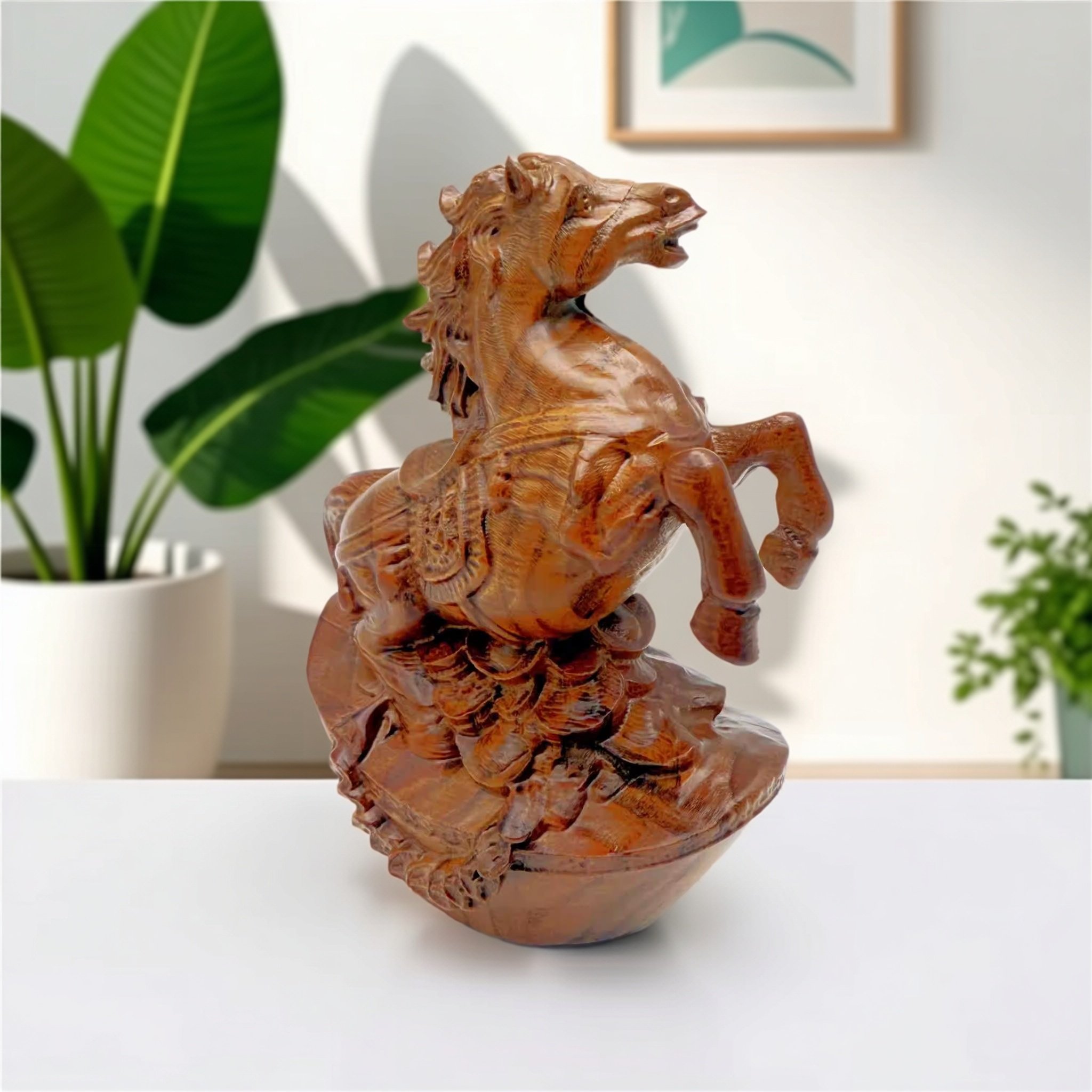 桃木雕马摆件家居装饰品客厅办公室工艺品中式传统造型马年摆件,家居饰品,木雕,淘宝优惠券,粉丝福利购,淘宝优惠卷