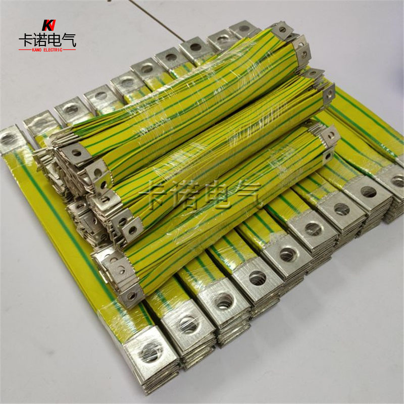 铜网编织接地线导电镀锡黄绿双色