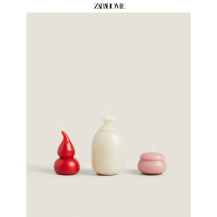 饰摆件3件套 Zara Home 创意造型设计蜡烛客厅氛围装 43374065600